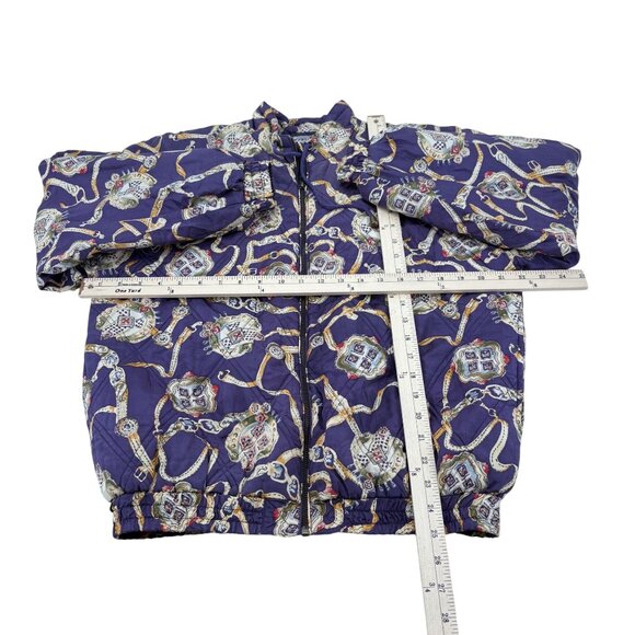 Robert Graham Purple and Gold Bomber Jacket - Picture 4 of 4